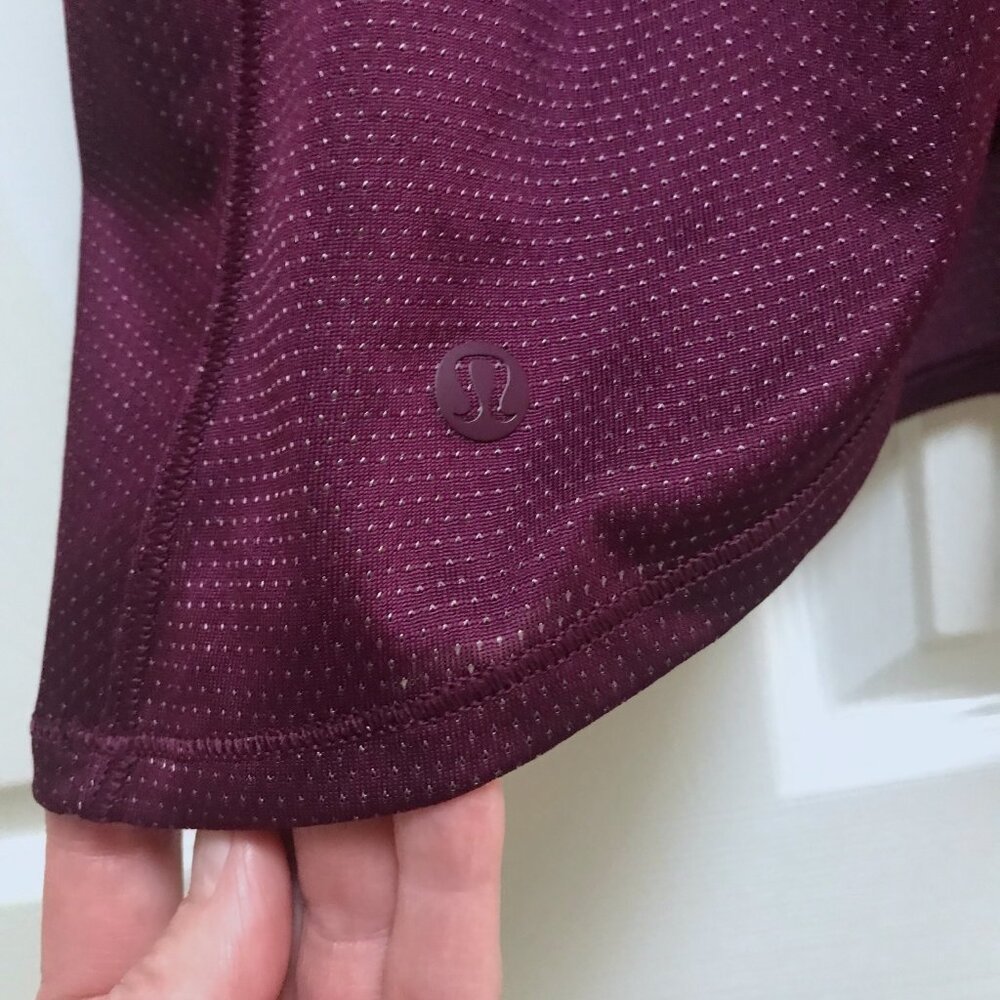 SEE VIDEO Cute Lululemon Tank in Burgundy Maroon Purple - Picture 7 of 9